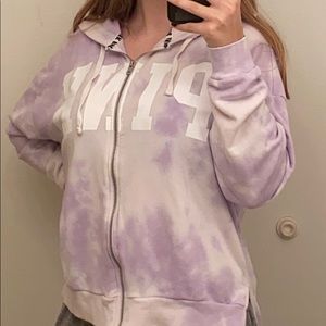 Victoria Secret PINK ZipUp TieDye Hoodie